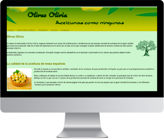 Web Olivas Olivia