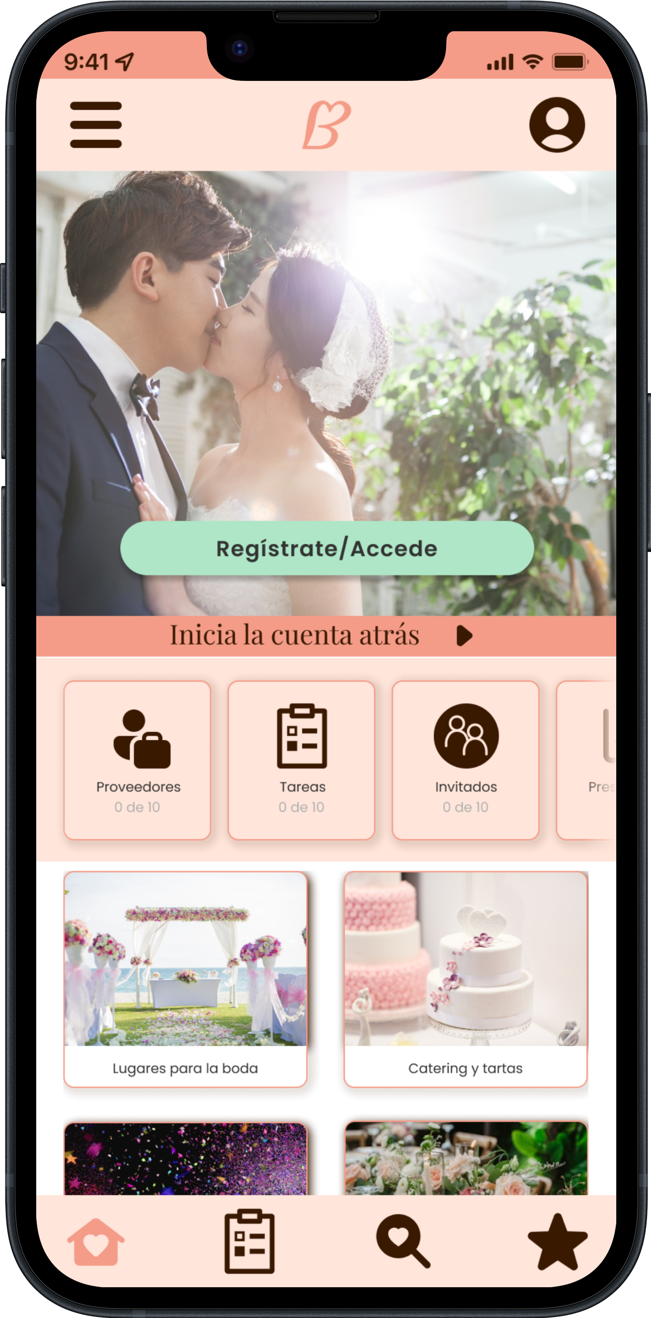 Pantalla app Bodalia